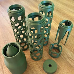 Modularer Moosstab für Rankpflanzen, verschiedene Höhen, 5,1cm Durchmesser, Pfahlbasis zum einfachen Stecken