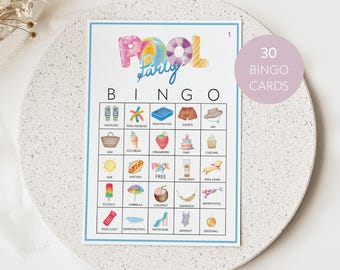 Bingo en la piscina: Diversión de verano para niños (Descarga imprimible)