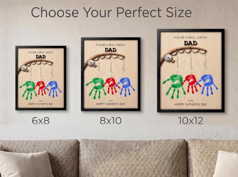 Fathers Day Handprint Craft Gift for Dad, Fathers Day Gift From Kids ...