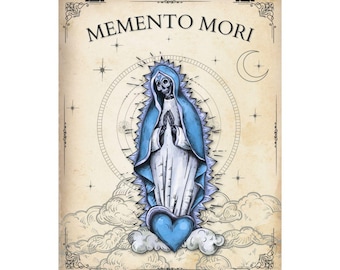 Gothic Skull Digital Art Print: Memento Mori Macabre Decor (Digital Download)