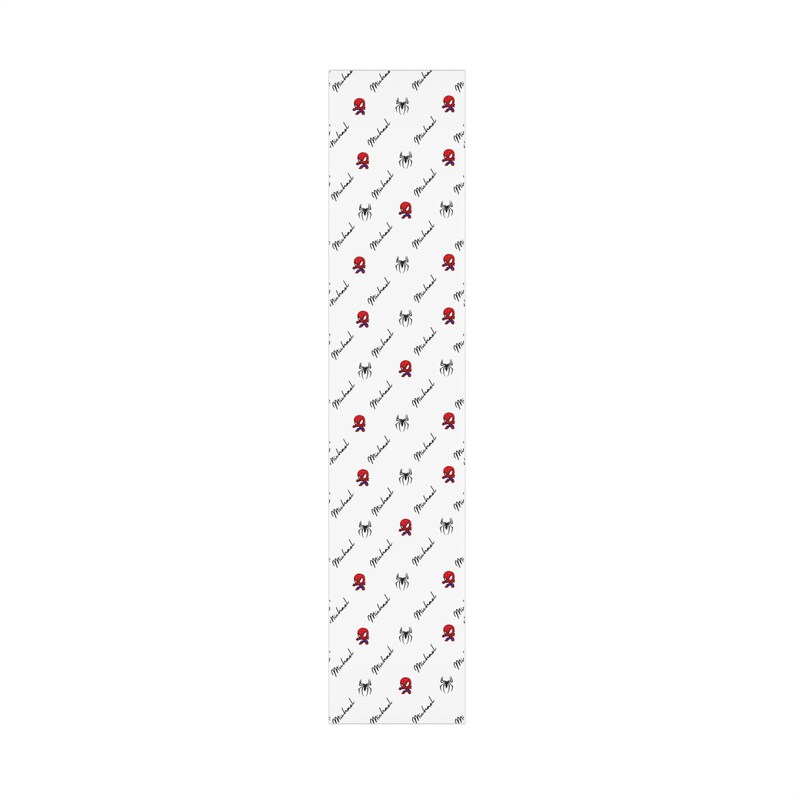 Spider Superhero Personalized Gift Wrap Paper for Kids, Birthday Present Wrap, Children's Party Supplies, Customizable Gift Wrap image 6