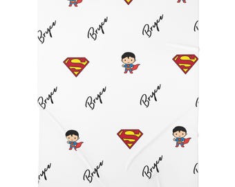 Manta envolvente de superhéroe para bebé, decoración de guardería de superhéroe, regalo para bebé, regalo para baby shower, manta acogedora para recién nacidos