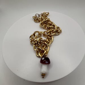 Mushroom Charm Necklace