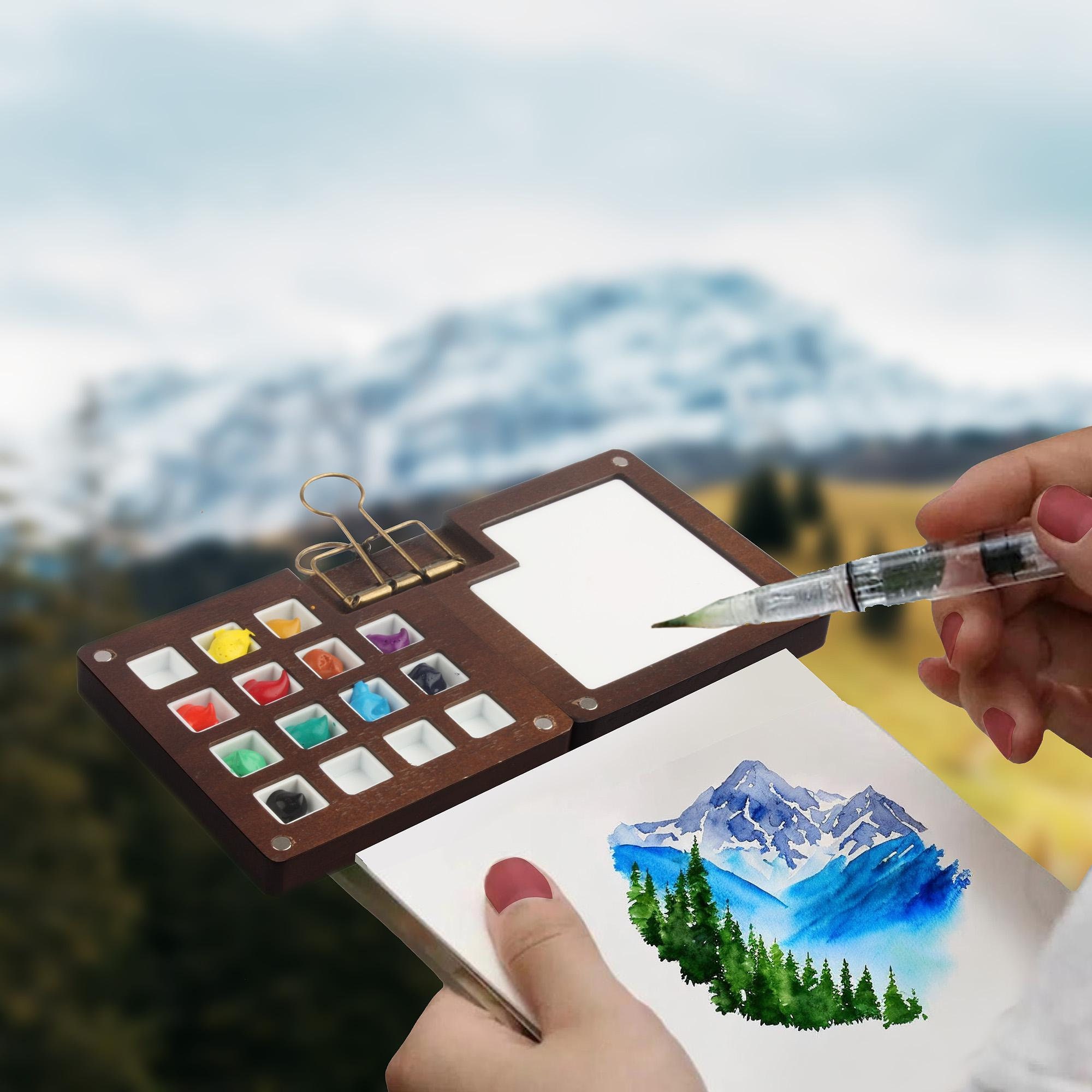 Easy Watercolor Landscape Painting Tutorial For Beginners [With Video