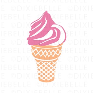 Ice Cream Cone SVG, Cricut, Silhouette, Ice Cream, SVG, DXF, png, jpg, eps, Cut File, Clip art, Instant Download