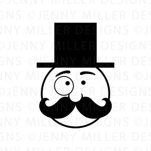 Gentleman SVG, Cricut, Silhouette, Mann, Schnurrbart, Team, SVG, DXF, png, jpg, eps, geschnitten Datei, Clip art, Instant Download