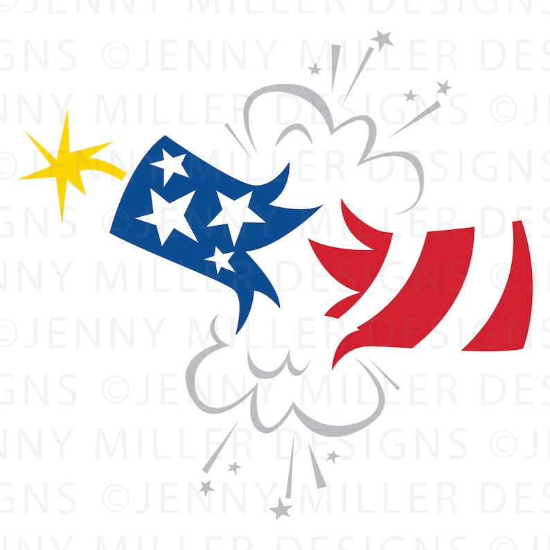 Firecracker SVG, Cricut, Silhouette, Firecracker, 4th of July, SVG, DXF ...