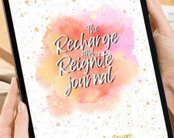 Recharge & Reignite Journal: Guided Workbook for Burnout, Recovery, Self-Care, and Creativity | Perfect gift for creatives and artists