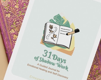 31 Days of Shadow Work Journal | Guided Self Discovery & Healing Prompts | Digital Download PDF | Spiritual Growth Workbook