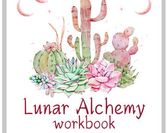 Lunar Alchemy Workbook: Astrology, Shadow Work & Growth – Digital Download | Self-Discovery Moon Phases Guide | Moon Astrology Workbook