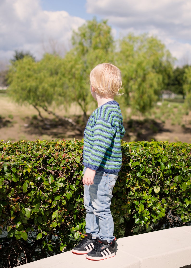 Baby Boy Sweater Handknit LINCOLN ROAD Childrens Etsy