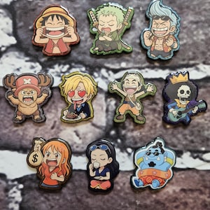 Pirate Anime Rotating Retractable Badge Reel with Alligator Clip and Pin