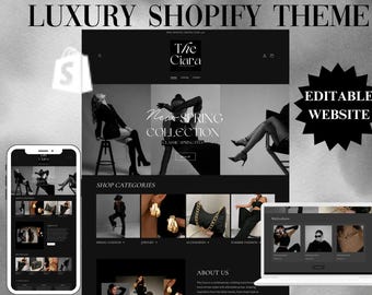 Luxury Shopify Theme: Beauty & Clothing Website Template