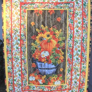 Pumpkins, Sunflowers and Birds - Thanksgiving Beauty