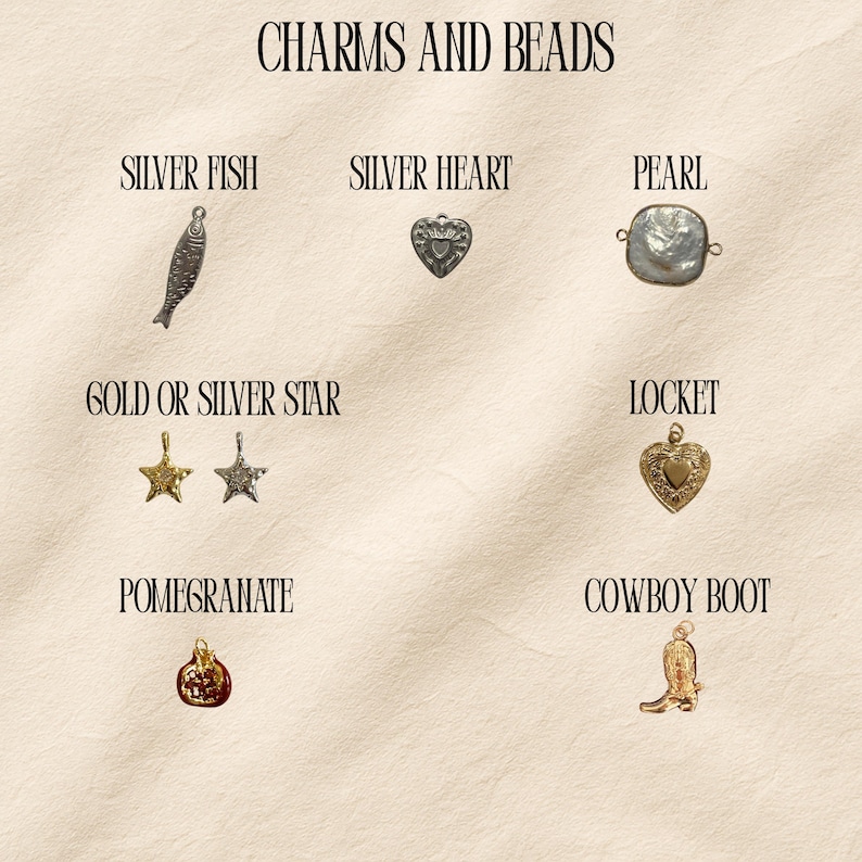 Decorative Charms for Journals | Vintage Jewellery Pendants | Delicate Gold and Silver Charms image 3