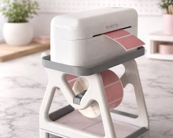 Thermal Label Printer Holder 3D Print STL and Bambu Files: Munbyn Compatible (Digital Download)