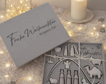 Geschenkbox für Krippenfiguren (separat erhältlich) – Deutsche Version | TSL et Bambu Dateien | Druck 3D