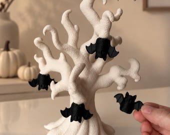 Spooky Bat Tree BAMBU + STL Files, Halloween Decor, 3D Print Digital Download