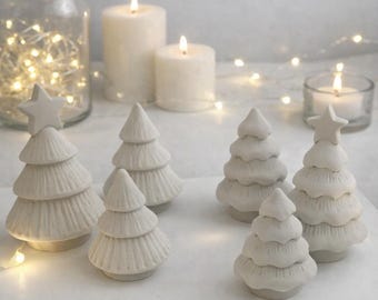 Minimalist Christmas Tree Set of 3 – 3D Printed Holiday Decor