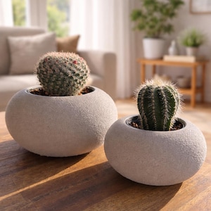 Succulent Bubble Planter: Modern Cactus Pot - Fits IKEA 6/9.5cm Pots