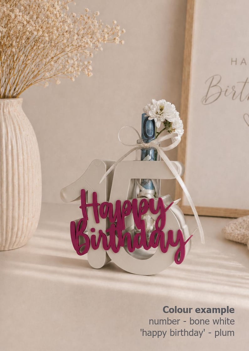 Custom Birthday Number Gift Personalised Age Decor Money Or Flower custom-birthday-number-gift-personalised-age-decor-money-or-flower