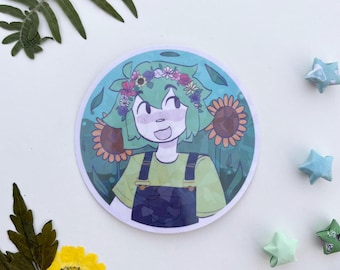 Holographic Headspace Basil Vinyl Sticker