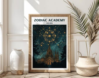 Zodiac Academy Fans Framed Poster - Solaria Art Gift for Book Lovers: Digital, Poster Print or Framed Poster