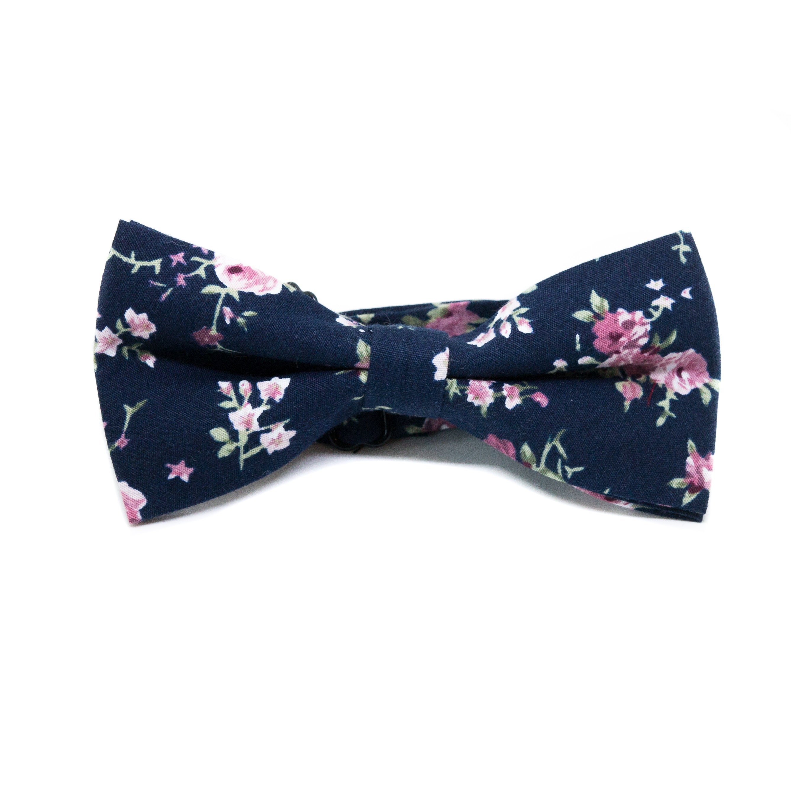 Balboa Vintage Navy Blue & Pink Floral Skinny Tie Mens | Etsy