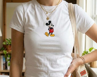 Besticktes magisches Land EST 1971 Slim Fit T-Shirt, Vintage Cartoon-Maus-Shirt, Retro Magic Kingdom T-Shirt, Familienreise-Outfit