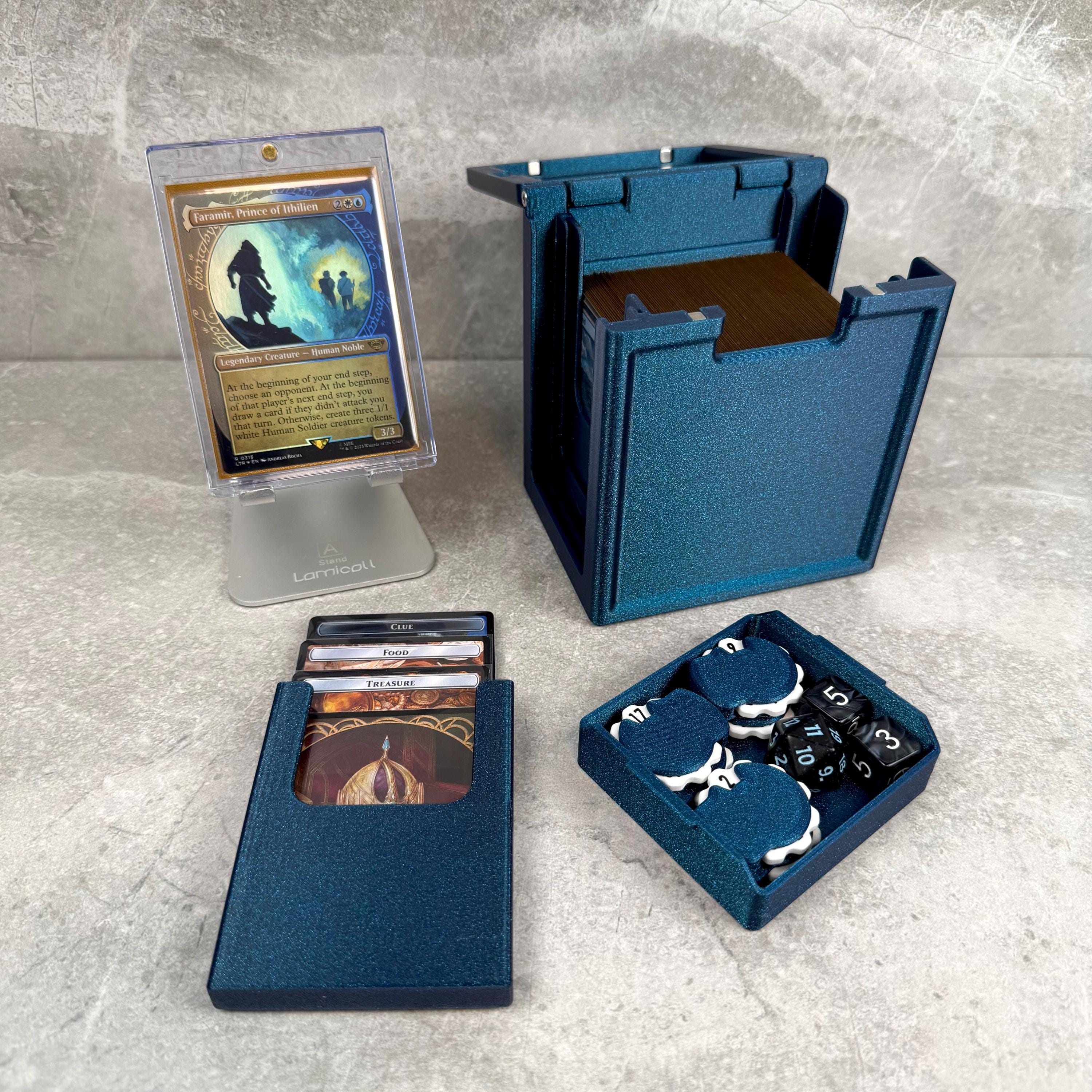 mtg card caddy Card Deck Box for MTG Commander, Card Storage Box for Trading Cards, P –  Just Closeouts Canada Inc main image 1