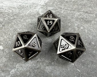 Metal Spindown D20 Dice - MTG, Commander, EDH