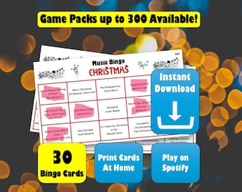 Music Bingo - Christmas Edition! Games Night Music Bingo Quiz. Play on Spotify.