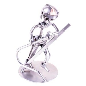 Handgefertigte Feuerwehrmann Figur Metall Kunst Geschenk für Ersthelfer Sammler und Handwerk Begeisterte für Wohnkultur