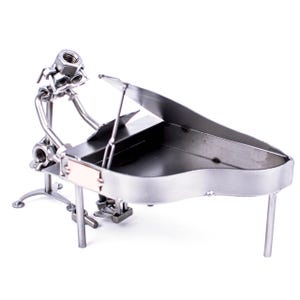 Handmade Grand Piano Figurine Artistic Sculpture for Music Lovers Gift for Dad Mom Pianists Thoughtful Collectors