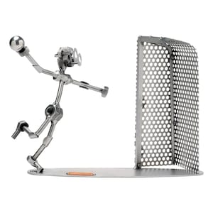 Nuts and Bolts Sculpture ‘Handball' Handmade Figurine