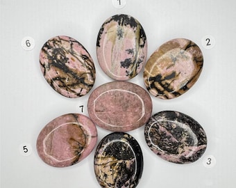 Rhodonite Palm Stone