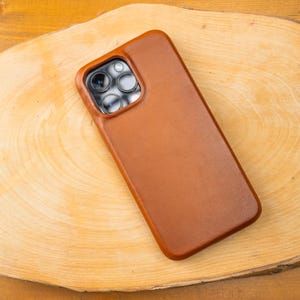 Custodia elegante in vera pelle per iPhone 15 Pro Max