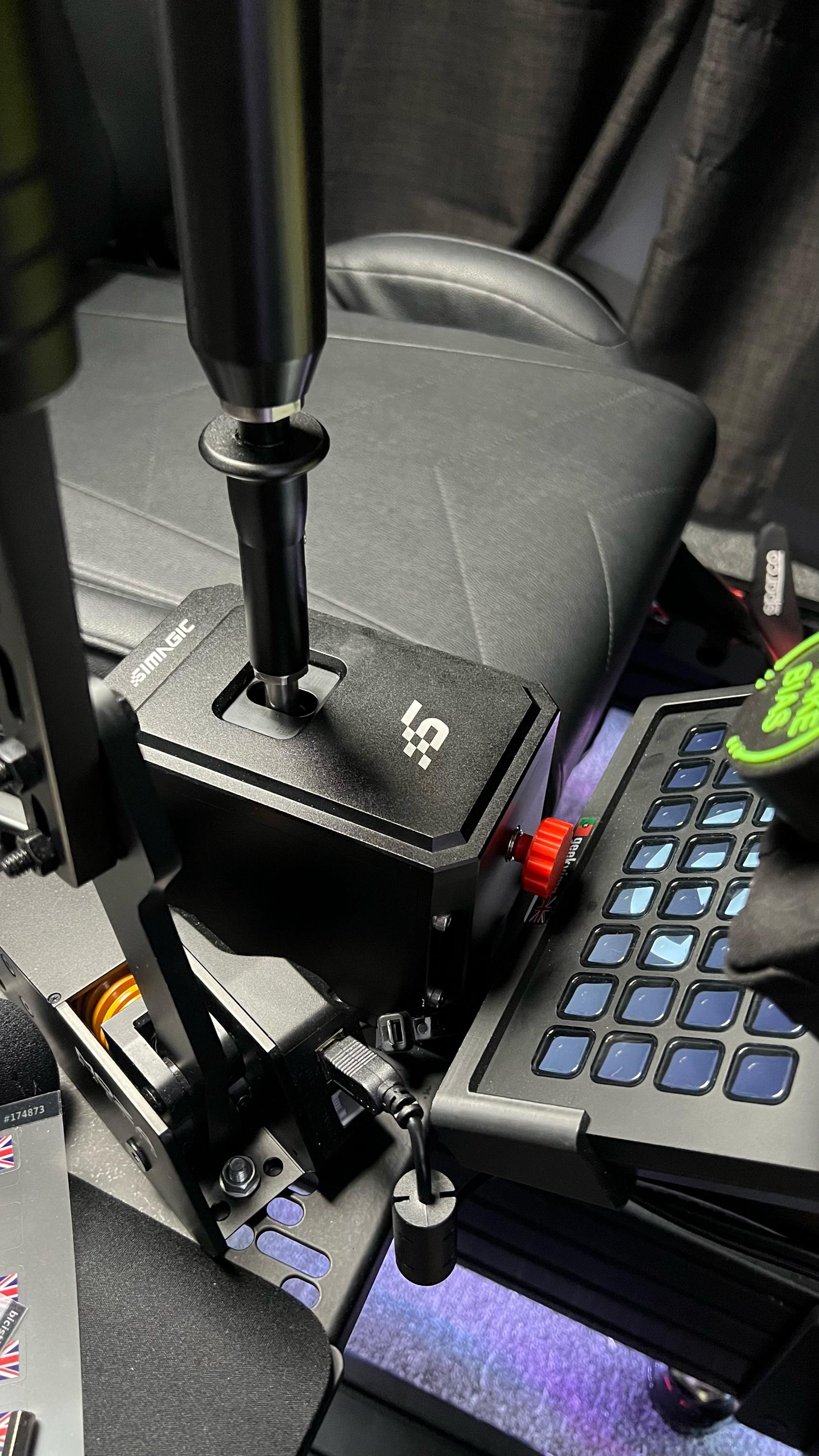 Simagic DS-8X Shifter and Simagic TB-1 Handbrake Tension Adjuster 