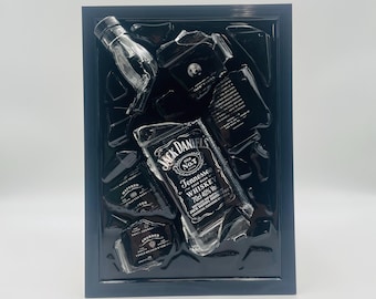 Jack Daniels Broken Bottle Art epoxyhars