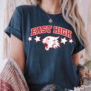 Disney Broadway East High Wildcats T-shirt, Retro High School Musical Tee, Disney Channel Shirt, Disneyland Family Trip Matching 2025