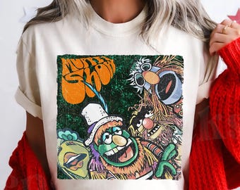 Disney Dr. Teeth und The Electric Mayhem T-Shirt, Vintage Die Muppets Show T-Shirt, Retro Disney Musik Band Shirt, Disneyland Familienausflug 2026