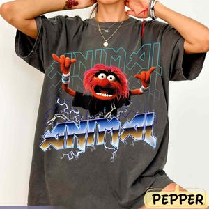 Disney The Muppets Animal T-Shirt, Animal Rock Star Portrait Graphic Tee, The Muppets Band Shirt, Disneyland Family Trip Matching Outfit