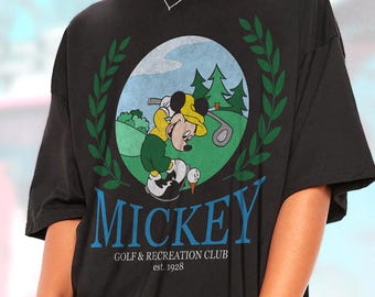 Vintage 90s Disney Mickeys Golf Club Goofy White Knit Sweater Size 