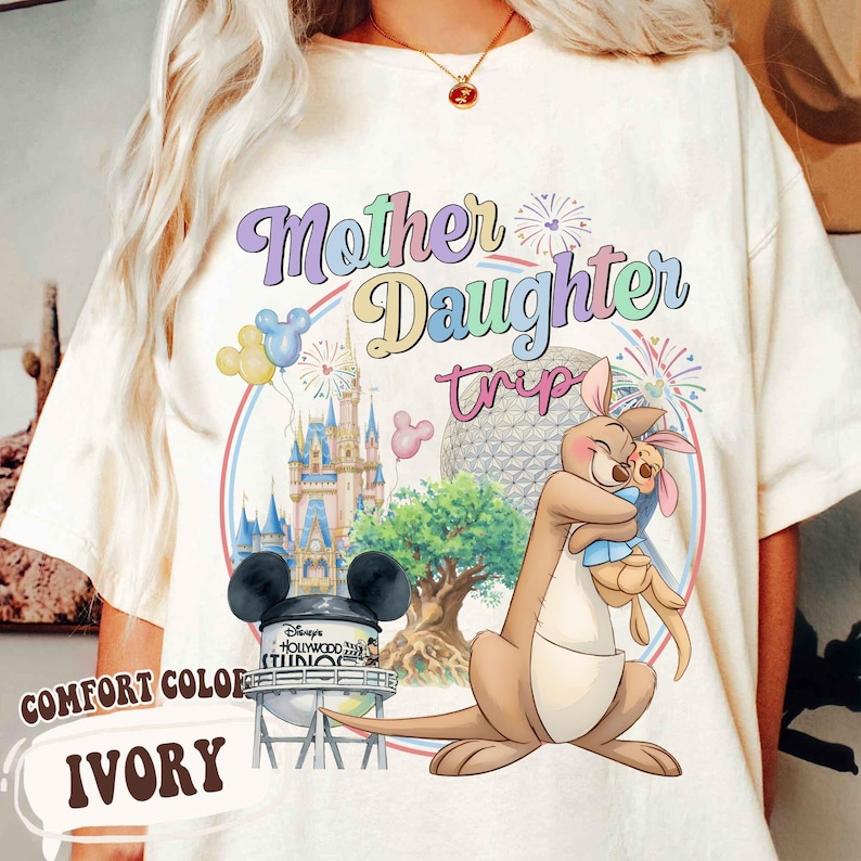 Custom Disney Mother Daughter Trip 2026 T-Shirt, Disney Park Icon Mom Vibes Shirt, Disneyland Mother’s Day Gift, Family Matching Outfit image 14