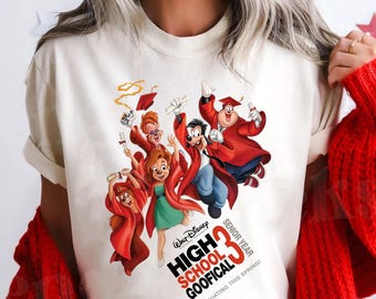 Camiseta divertida de parodia de Goofy de secundaria, camiseta de graduación de Max Goof, camiseta de parodia de Disney High School Musical 3, regalo de graduación