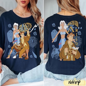 Two Sided Vintage Atlantis Shirt, Disney Milo & Kida Tee, The Lost Empire 2000s Nostalgic Movie Shirt, Disney Family Matching Trip Outfit