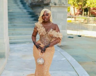 Luxury Evening Prom Dress | Wedding Reception Dress | Asoebi Dress | Birthday Dress | Prom Dress | Wedding Guest Dress | Lace Corset Gown