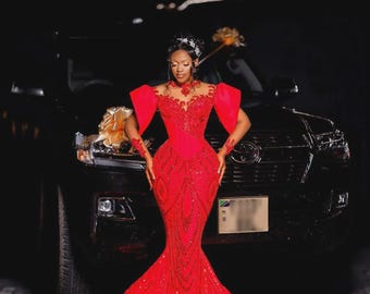 Several Classy Evening Dresses | Luxury Prom Dress | Birthday Dress | Red Carpet Dress | Wedding Reception Dress | Lace Corseted Gown