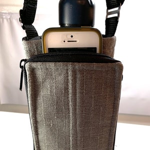 Bolsa para botellas - gris alta