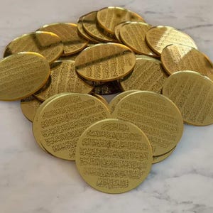 Laser Engraved Ayatul Kursi Acrylic Tag: Muslim Wedding Favor